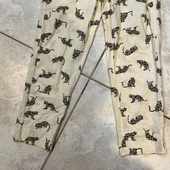 Animale Clothing Leopard Cat Print Cotton Slim Pants XS - Picture 6 of 7